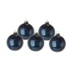 1 Pz Sfera Di Vetro 60Mm Blu Per Albero Di Natale