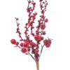 Ramo Pick Di Bacche Rosse Per Decorazioni Natalizie 30Cm 12Pz