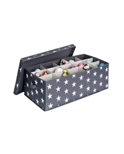 Scatola In Tnt Richiudibile Blu Senza Divisori 32X29X29