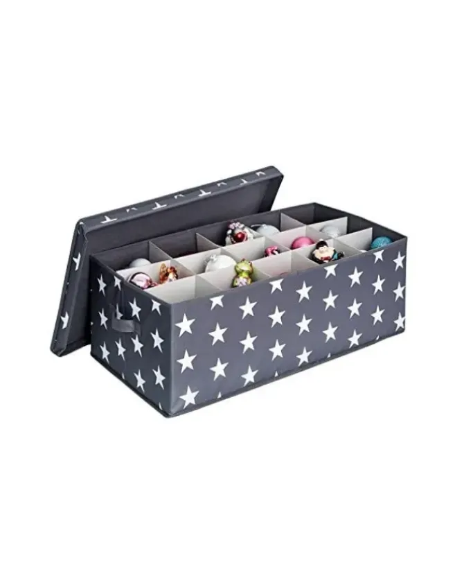 Scatola In Tnt Richiudibile Blu Senza Divisori 32X29X29