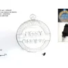 Scritta Merry Christmas Luminosa 550 Luci + 240 Led Uso Interno/Esterno