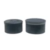 Set 2 Scatole Cilindriche Grigio O28,5X16 Cm Per Regali E Decorazioni Di Natale