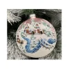 Sfera Di Vetro Decorata A Mano 150Mm Per Albero Di Natale