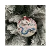 Sfera Di Vetro Decorata A Mano 150Mm Per Albero Di Natale
