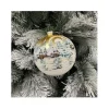 Sfera Di Vetro Decorata A Mano 150Mm Per Albero Di Natale