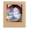 Sfera Di Vetro Decorata A Mano O150Mm Per Albero Di Natale