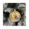 Sfera Di Vetro Decorata A Mano 150Mm Per Albero Di Natale