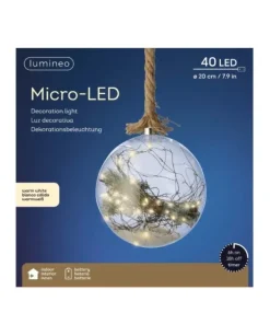 Sfera Luminosa Con Microled Diametro 20 Cm