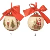 Sfere Di Vetro Decorate 8 Cm