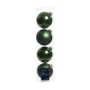 Sfere Palline Vetro Lucido,Opaco Mix D.10Cm Verde Pino