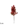 Spillone Decorativo 35Cm Con Bacche E Foglie Per Albero Di Natale