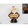 Statuina Babbo Natale Con Scritta Luminiosa Buone Feste