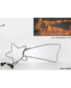 Stella Cometa Luce Multicolor 27X66 Cm Per Uso Esterno