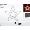 Stella Doppia Neon Rosso 56X52 Cm Uso Interno/Esterno