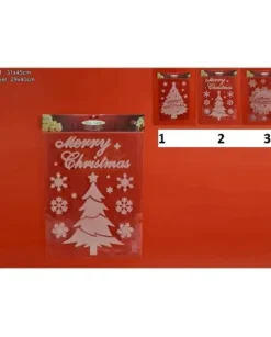 Sticker Natalizio Marry Christmas 29X40Cm 1Pz