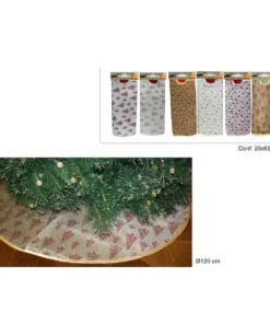 Tappeto Per Albero Di Natale Di Juta Diametro 120Cm