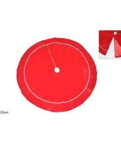 Tappeto Rosso Di Velluto Per Albero 122Cm