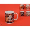 Tazza Natalizia Con Stampa Babbo Natale 12Cm