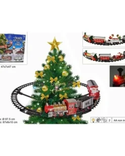 Trenino Natalizio Per Albero Di Natale Pista O87,5 Cm