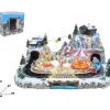 Villaggio Giostrina Di Natale Con Treno E Funivia 69X57X40 Cm